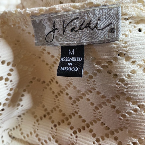 J Valdi; Off White; Eyelet; Swim Cover Up; M - Picture 8 of 12